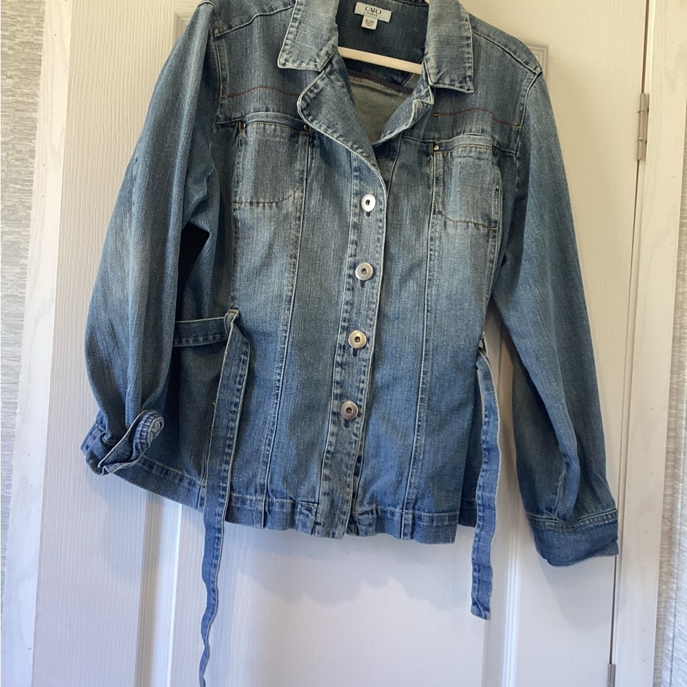 Cato Blue Denim Jacket with Button Front size 18/20W EUC